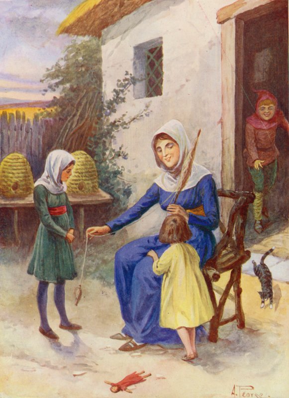 Merrie England: (barevná litografie) od Alfred (after) Pearse