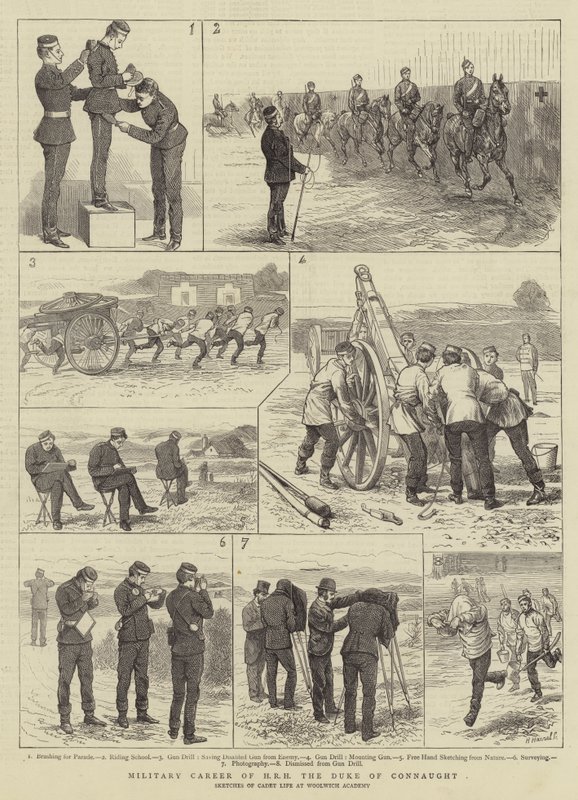 Vojenská kariéra Jeho královské výsosti vévody z Connaughtu od Alfred Chantrey Corbould