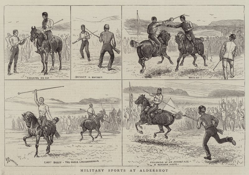 Military Sports v Aldershot od Alfred Chantrey Corbould