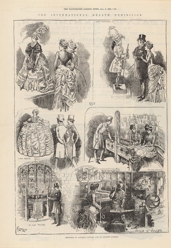 Náčrty antického kostýmu a starověkého Londýna od Alfred Chantrey Corbould