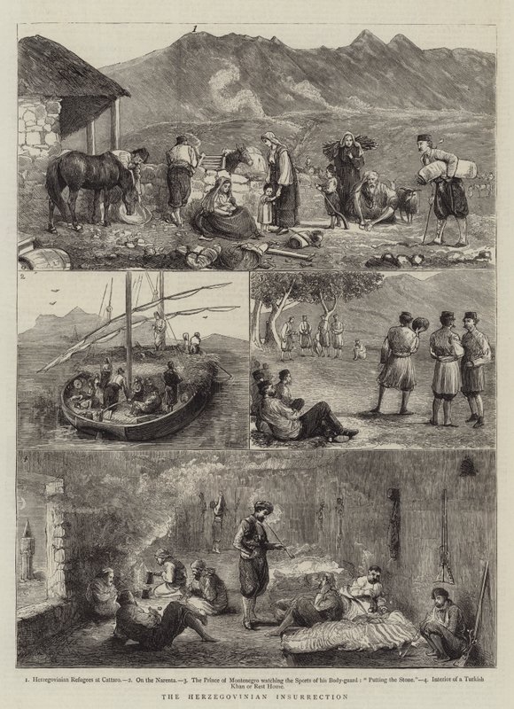 Hercegovské povstání od Alfred Chantrey Corbould