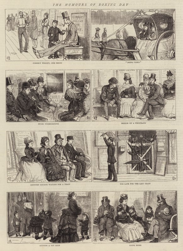 Humor na Boxing Day od Alfred Chantrey Corbould