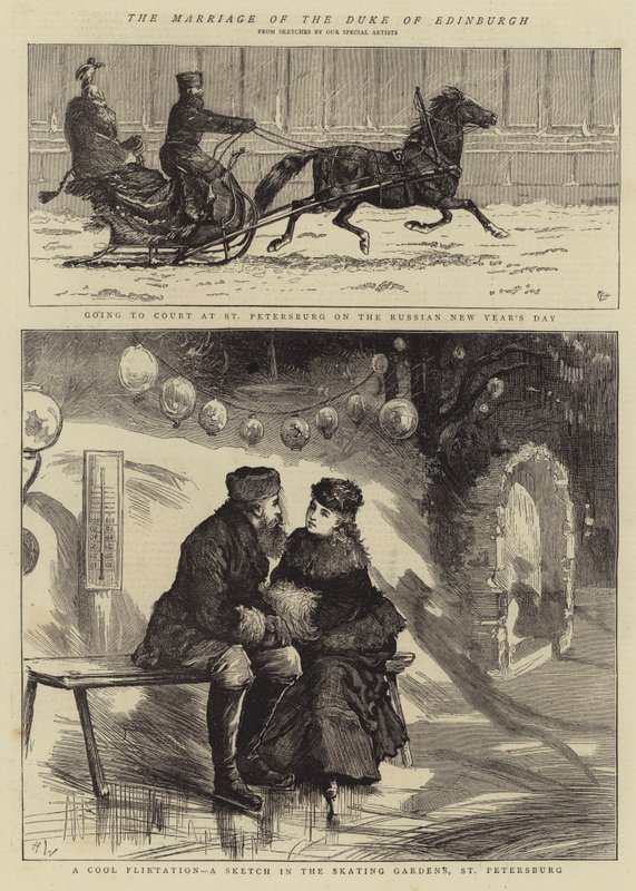 Svatba vévody z Edinburghu od Alfred Chantrey Corbould