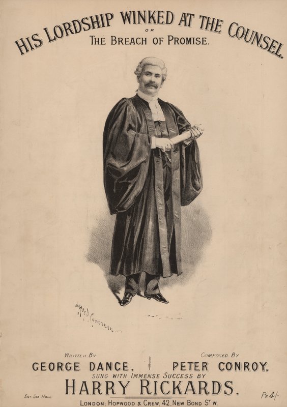 Jeho lordstvo mrklo na radu aneb Porušení slibu (barva litho) od Alfred Concanen