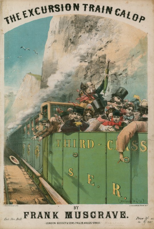 Hudební skóre: The Excursion Train Galop od Franka Musgravea od Alfred Concanen
