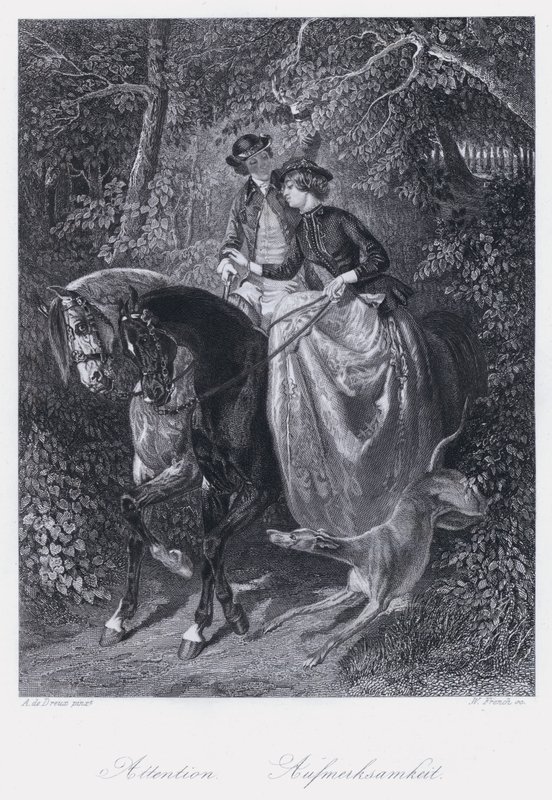 Pozor (rytí) od Alfred Dedreux