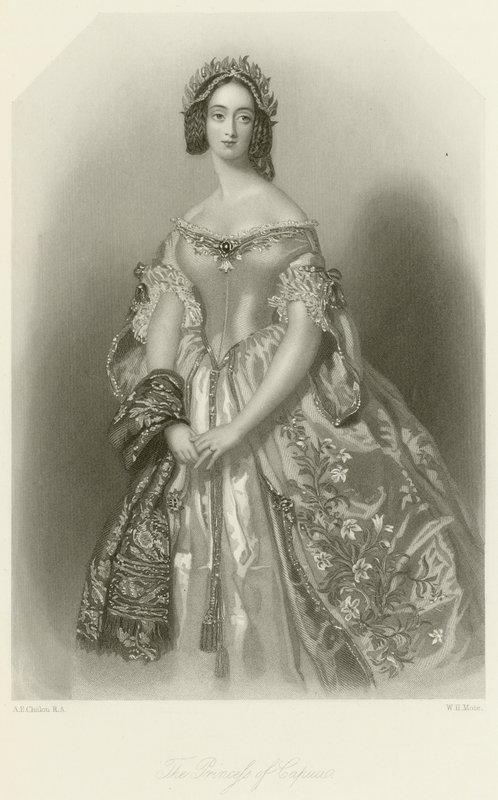 Princezna z Capuy od Alfred Edward Chalon