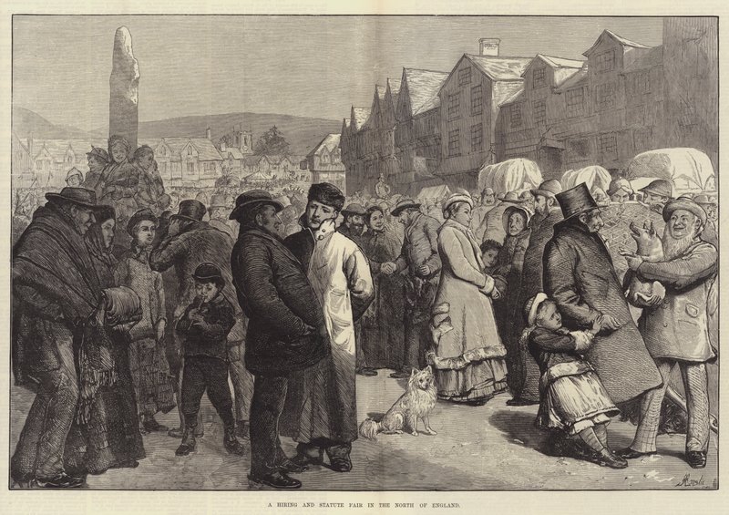 Veletrh nájmu a soch v severní Anglii od Alfred Edward Emslie