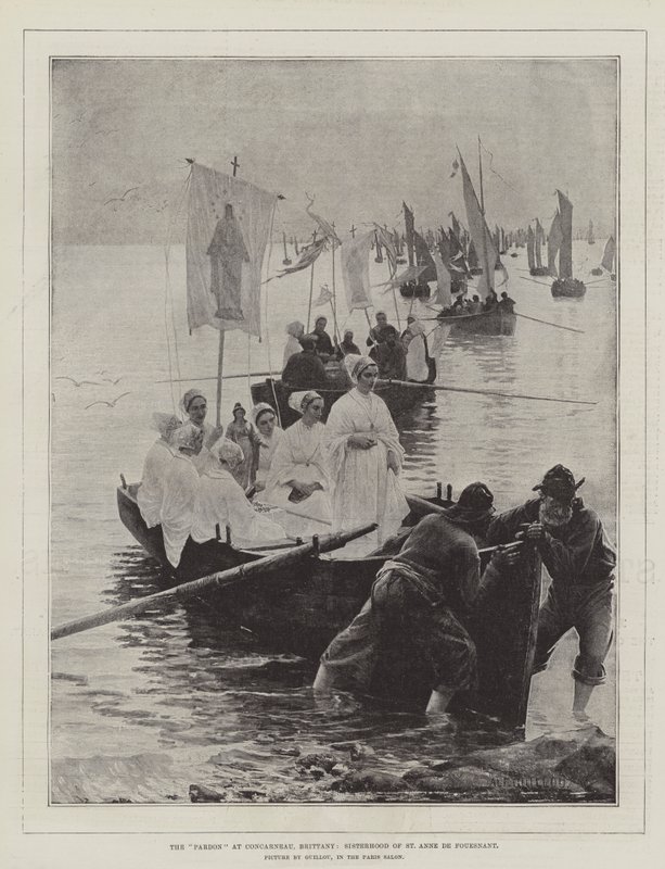 Pardon v Concarneau, Bretaň, Sesterstvo svaté Anny de Fouesnant od Alfred Guillou
