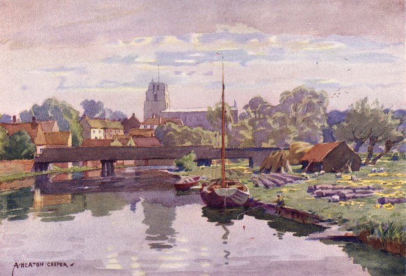 Beccles, na Waveney, Suffolk od Alfred Heaton Cooper