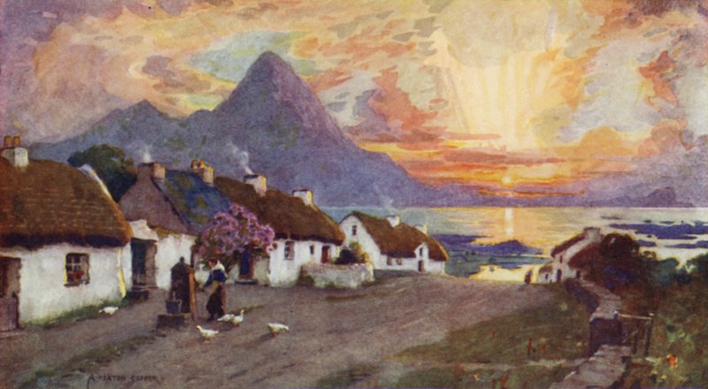 Croag Patrick a Clew Bay, Westport, hrabství Galway od Alfred Heaton Cooper