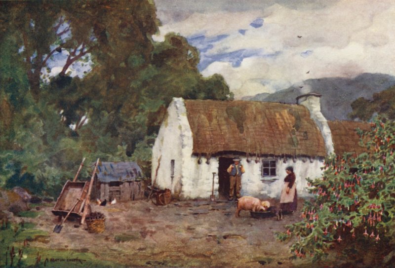Život v irské chalupě v hrabství Donegal od Alfred Heaton Cooper