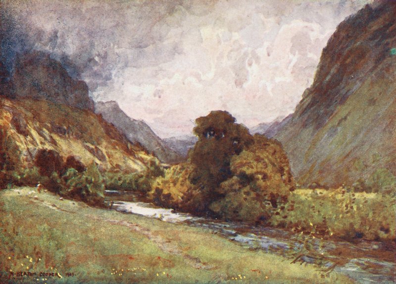 Lake District: John, poblíž Keswicku (barevná litografie). od Alfred Heaton Cooper