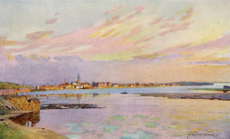 Lulea, Laponsko, vývozní přístav pro železnou rudu od Alfred Heaton Cooper