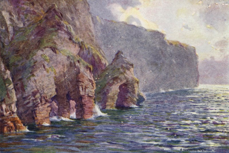 Minaunské útesy, ostrov Achill od Alfred Heaton Cooper