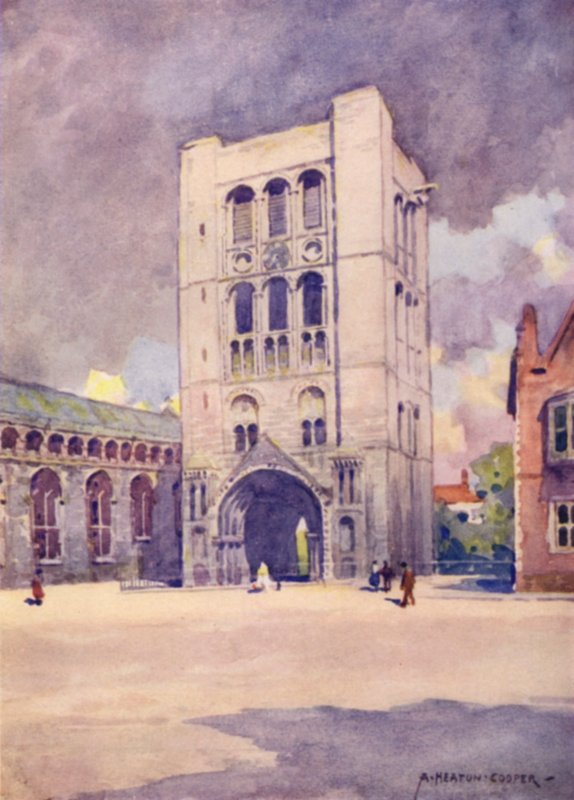 Norman Tower, Bury St Edmunds, Suffolk od Alfred Heaton Cooper