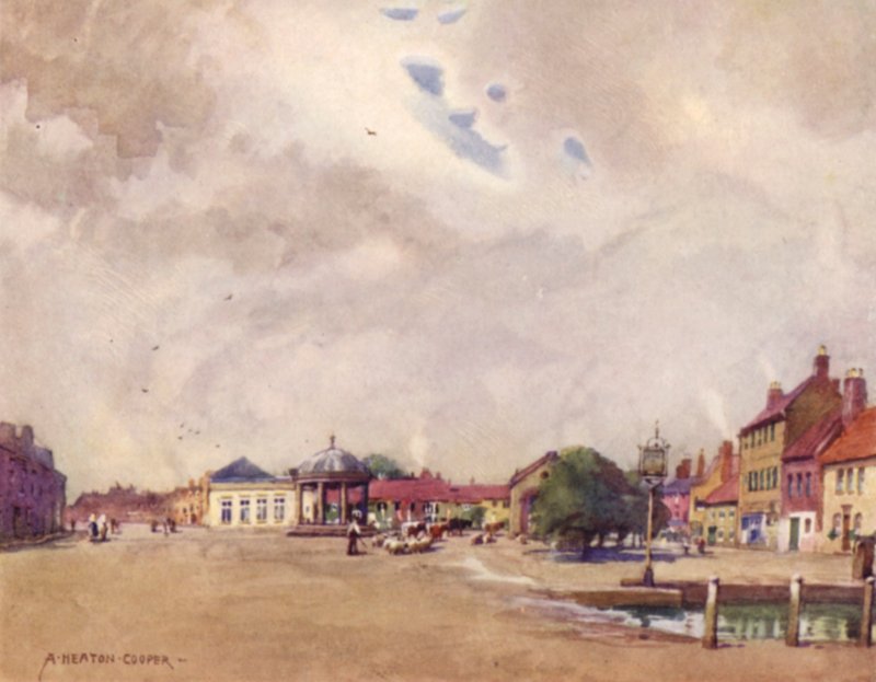 Swaffham Market Place, Norfolk od Alfred Heaton Cooper
