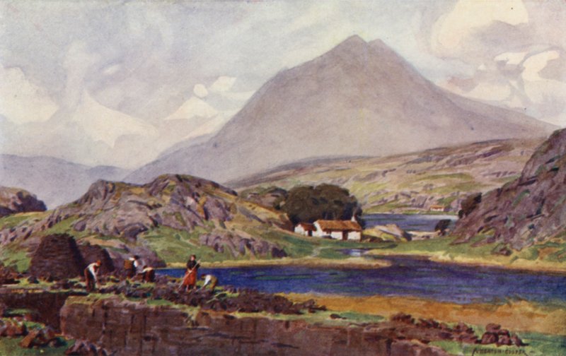 Sběrači trávníků, Connemara od Alfred Heaton Cooper