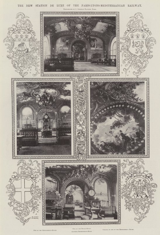Nové nádraží De Luxe na železnici Paříž-Lyons-Středomoří od Alfred Hugh Fisher