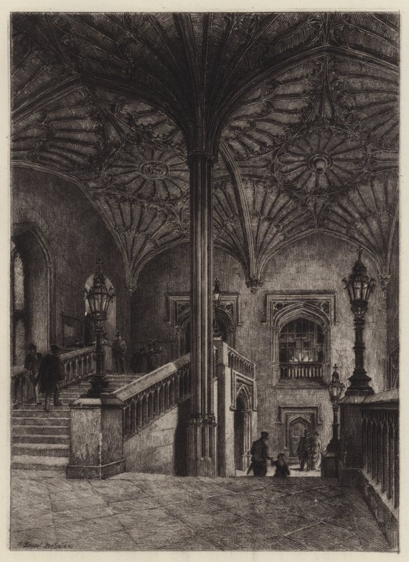 Schodiště Kristova kostela od Alfred Louis Brunet Debaines