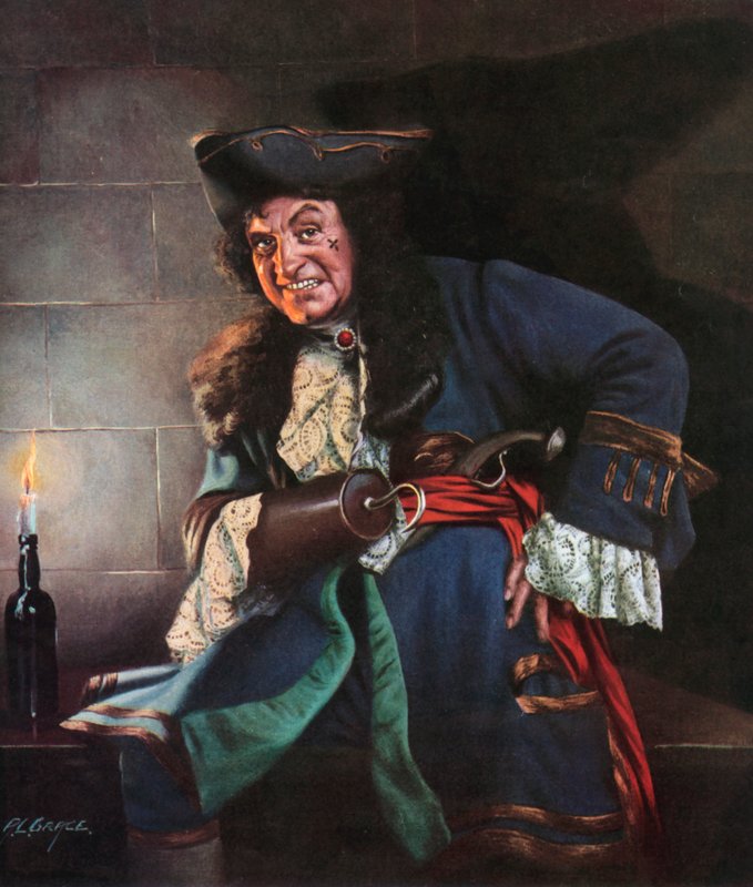 Captain Hook od Petera Pana (barevné lito) od Alfred Lyndon Grace