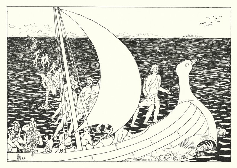 Lucianova Pravdivá historie: (rytina) od Alfred Payne Garnett