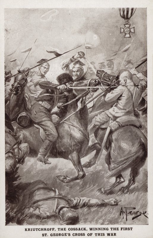 Krutchkoff, kozák, vyhrál první kříž svatého Jiří z první světové války od Alfred Pearse