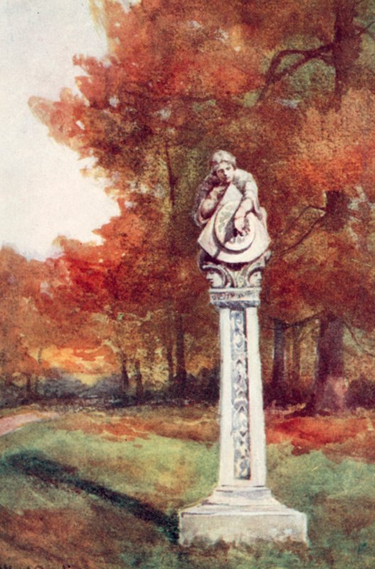 "Myslím, že by to byl šťastný život / vyřezávat ciferníky, bod po bodu" (barevná litografie) od Alfred Rawlings