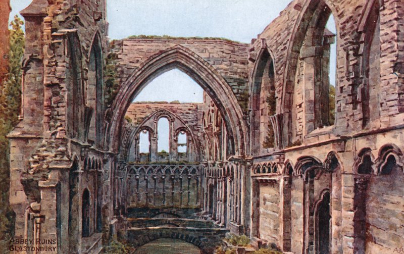 Zřícenina opatství, Glastonbury od Alfred Robert Quinton