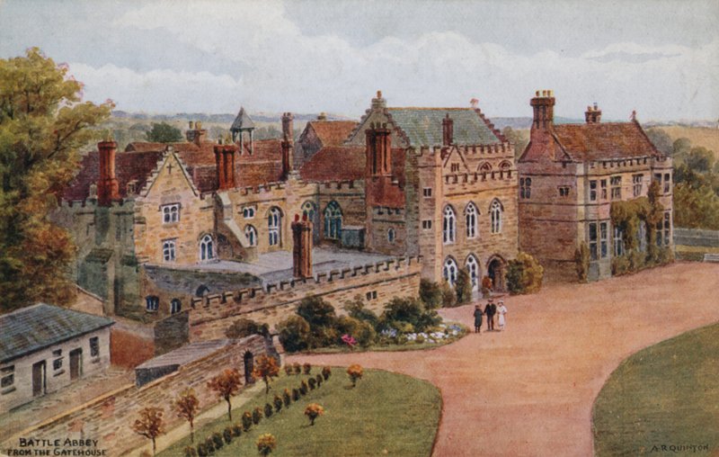 Battle Abbey, z vrátnice od Alfred Robert Quinton