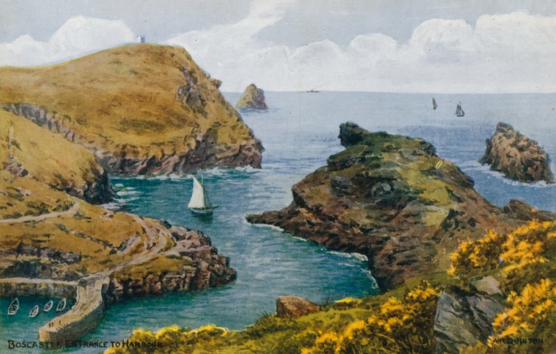 Boscastle, vjezd do přístavu od Alfred Robert Quinton