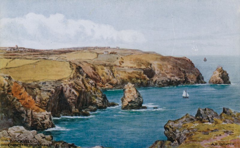 Boscastle, Pobřeží z Willaparku P od Alfred Robert Quinton