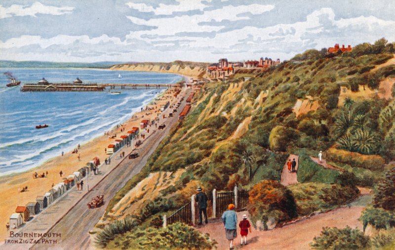 Bournemouth, ze stezky Zig-Zag od Alfred Robert Quinton