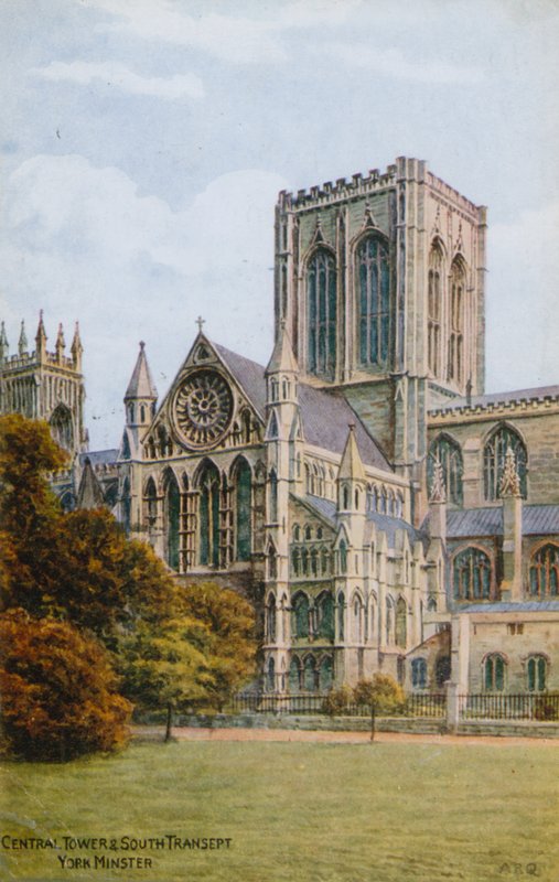 Central Tower a South Transept, York Minster od Alfred Robert Quinton