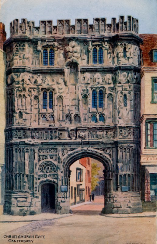 Christ Church Gate, Canterbury od Alfred Robert Quinton