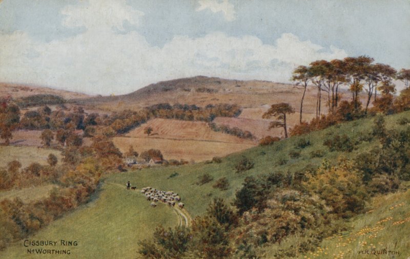 Cissbury Ring poblíž Worthing od Alfred Robert Quinton