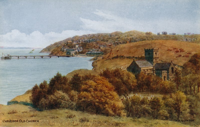 Clevedonský starý kostel od Alfred Robert Quinton