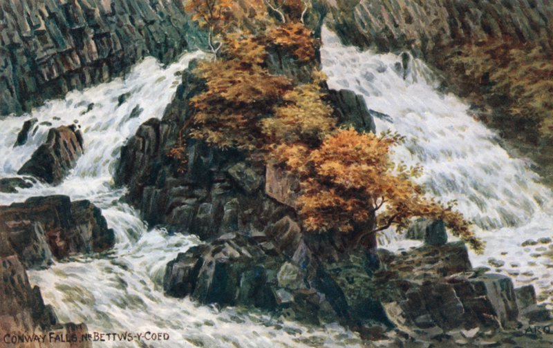 Vodopády Conway, Nr Bettws-y-Coed od Alfred Robert Quinton