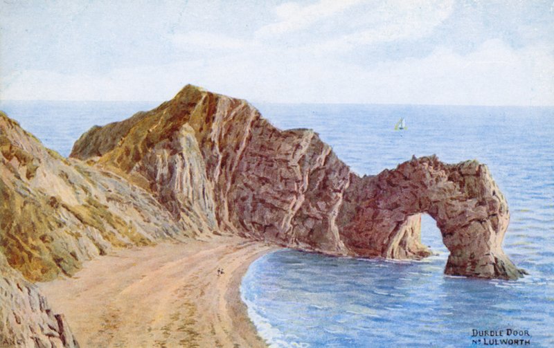 Durdle Door, Nr Lulworth (barva lito) od Alfred Robert Quinton