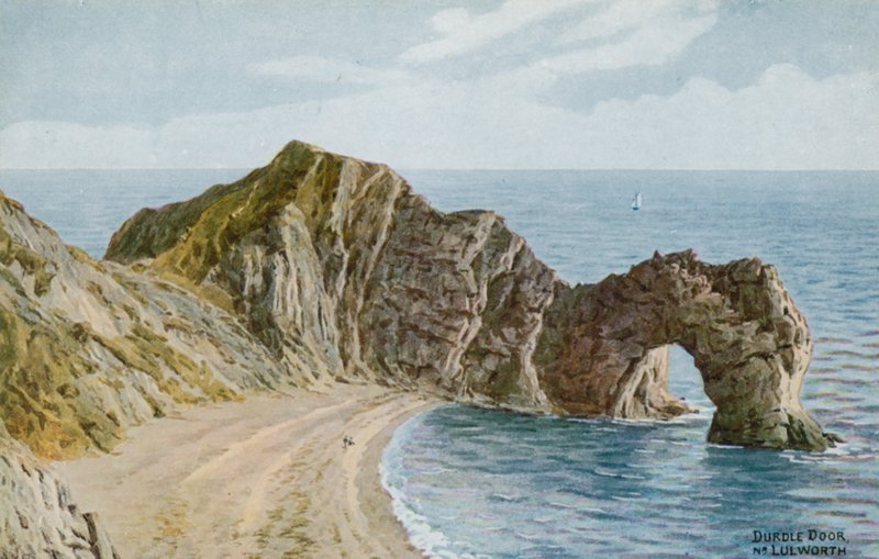 Durdle Door poblíž Lulworth od Alfred Robert Quinton