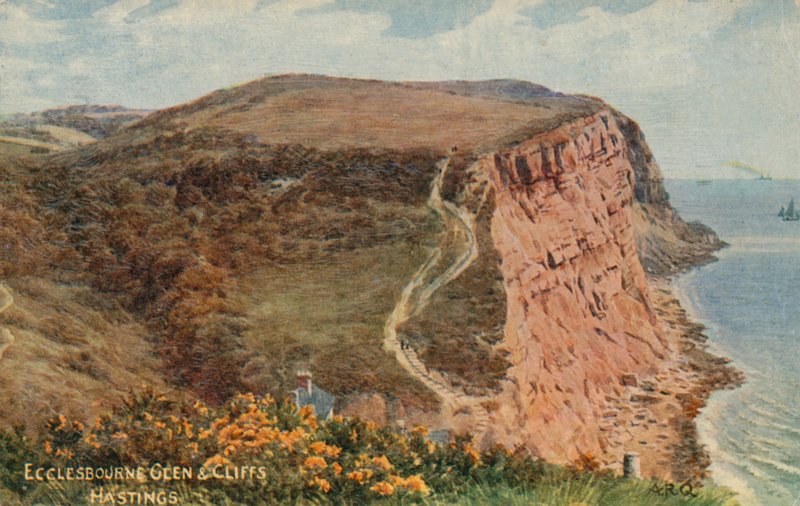 Ecclesbourne Glen and Cliffs, Hastings od Alfred Robert Quinton