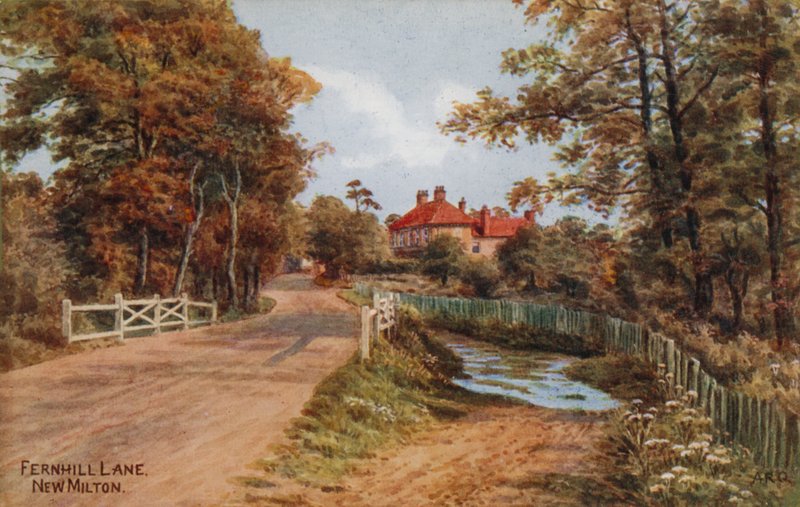 Fernhill Lane, New Milton od Alfred Robert Quinton