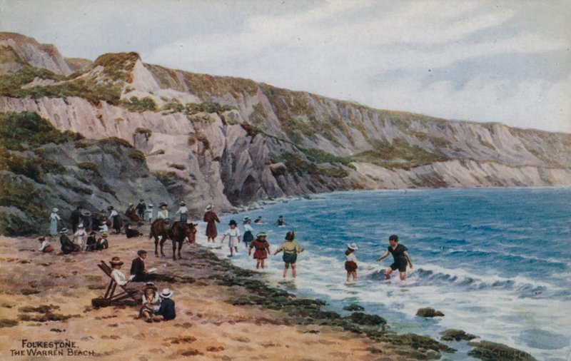 Folkestone, The Warren Beach od Alfred Robert Quinton