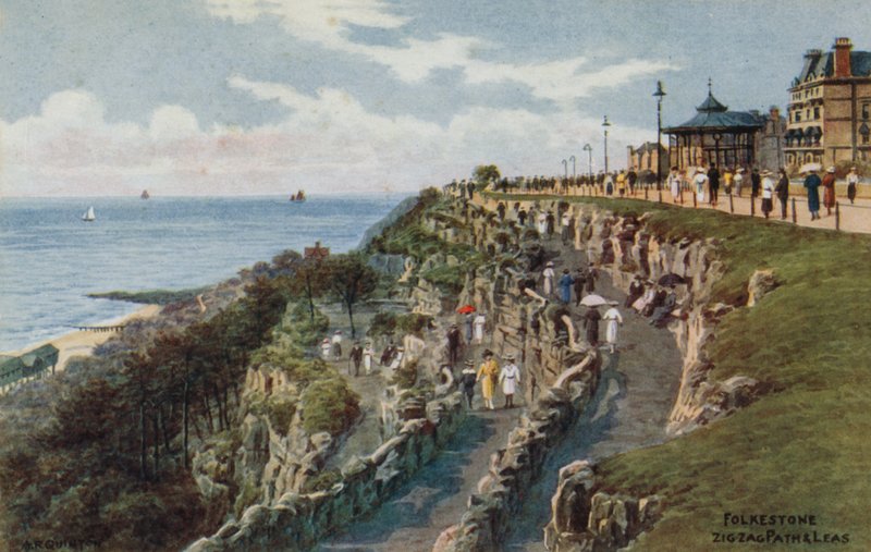 Folkestone, Zig Zag Path a Leas od Alfred Robert Quinton