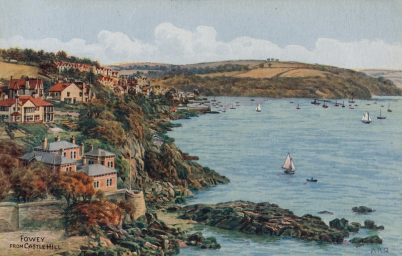 Fowey, z Castle Hill od Alfred Robert Quinton