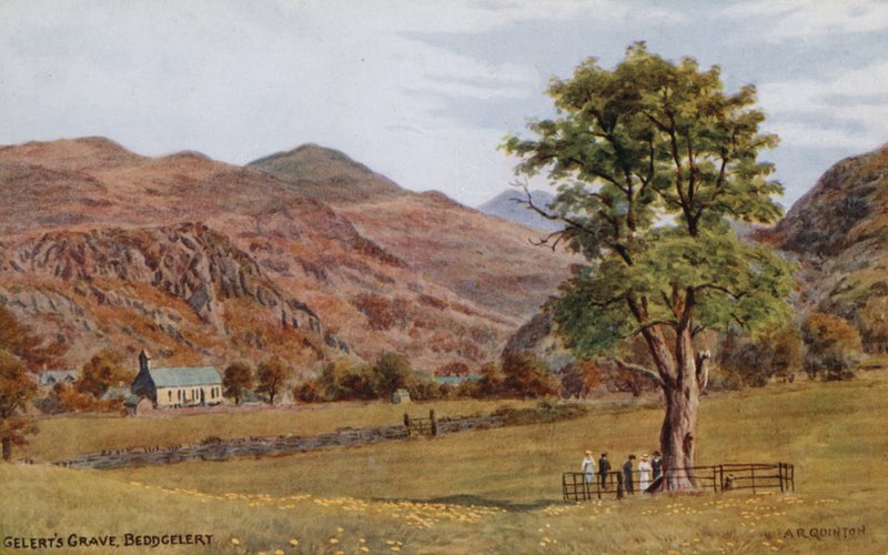 Gelertův hrob, Beddgelert od Alfred Robert Quinton