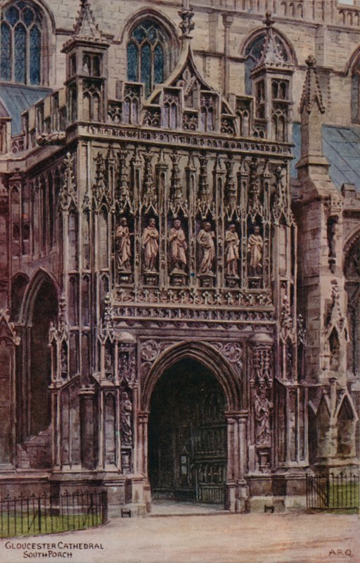 Gloucesterská katedrála, South Porch od Alfred Robert Quinton