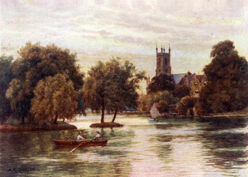 Hamptonský kostel od Alfred Robert Quinton