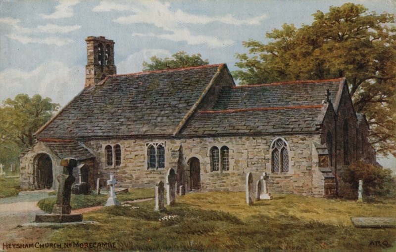 Heysham Church, Nr Morecambe od Alfred Robert Quinton