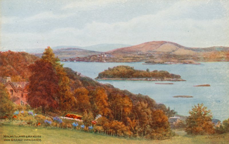 Holme Island a Arnside, z Grange-over-Sands od Alfred Robert Quinton